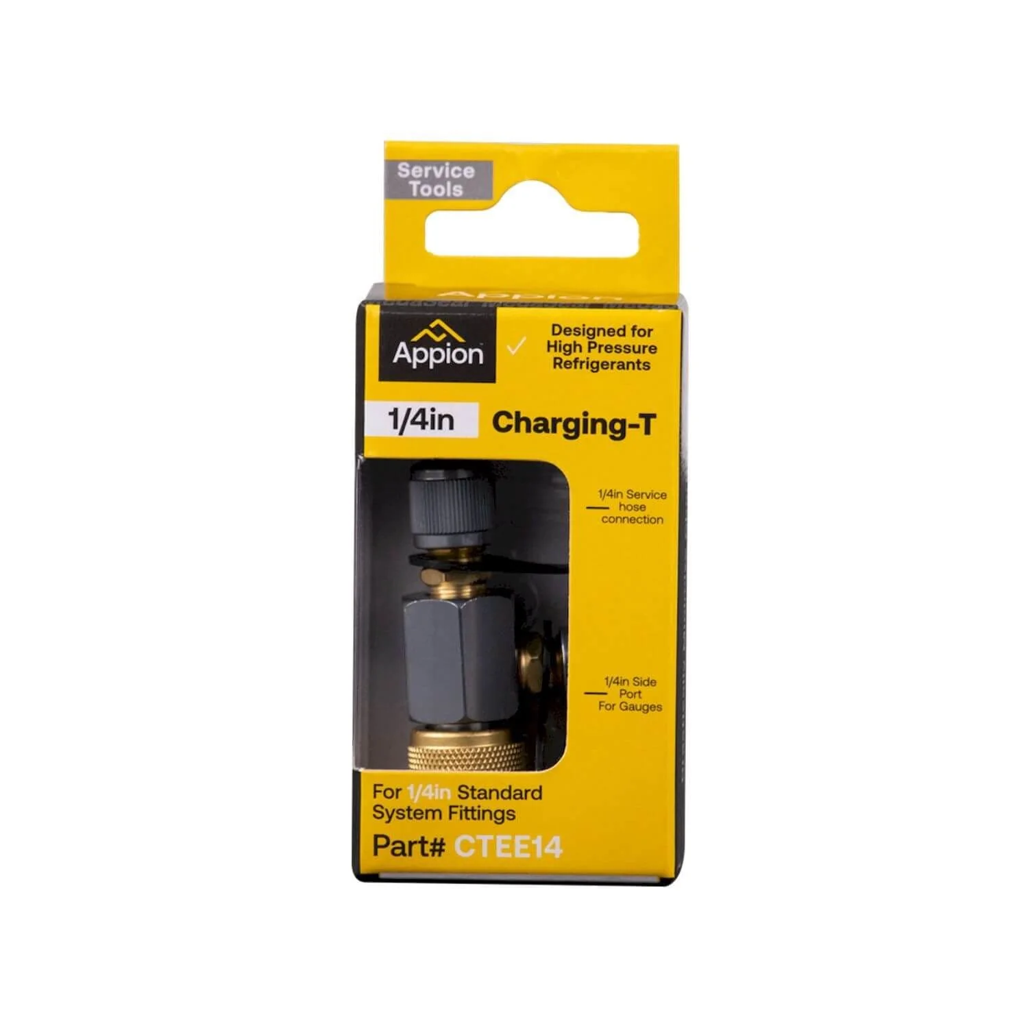 Appion MegaSeal Low-Loss Charging T Fitting 1/4in - Image 2