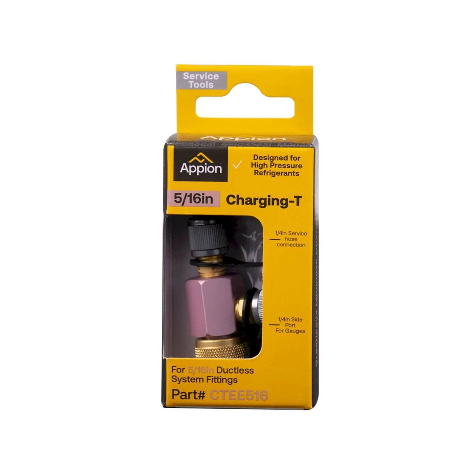 Appion MegaSeal Low-Loss Charging T Fitting 5/16in - Image 2