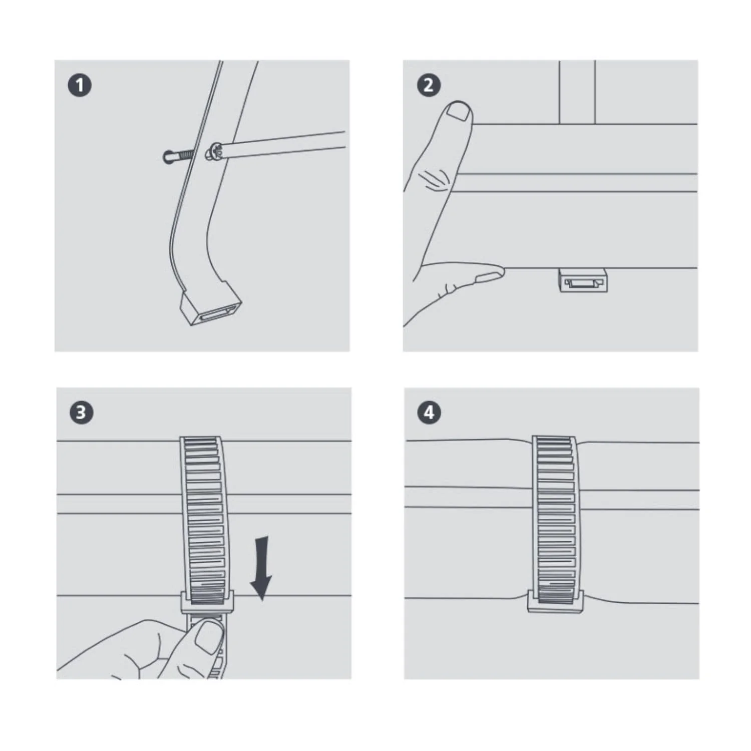 Aspen Air Con Refrigeration Pipe Ties 300 x 20mm Black - Image 2
