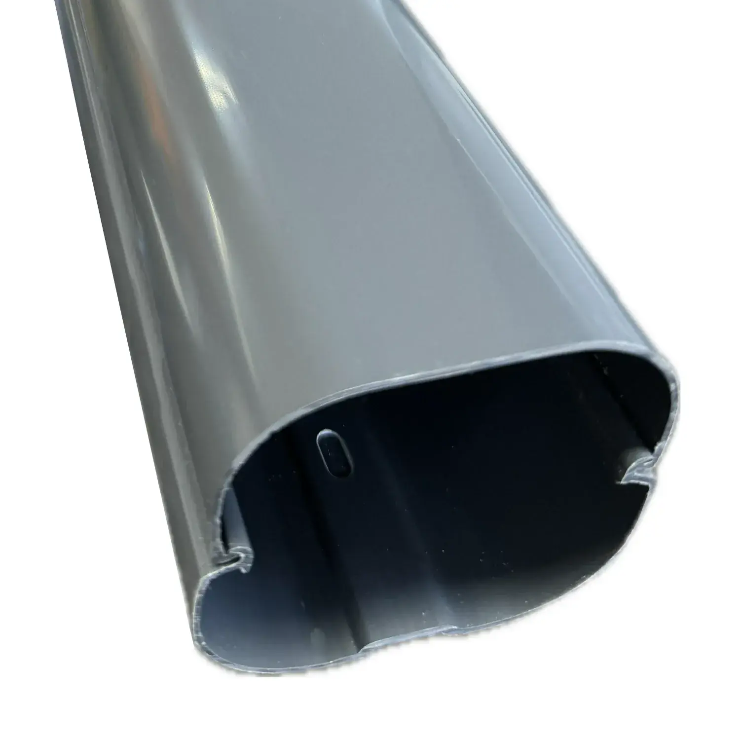 Grey Pipe Cable Trunking 70x64mm 2m Box of 8 - Image 2
