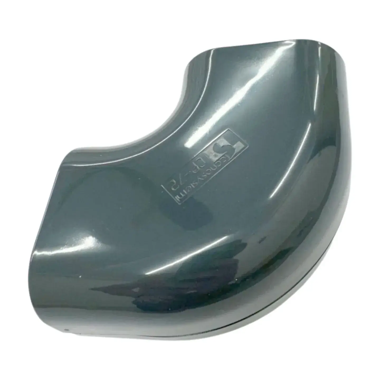 Grey Trunking 70x64mm Flat 90 Elbow - Image 3