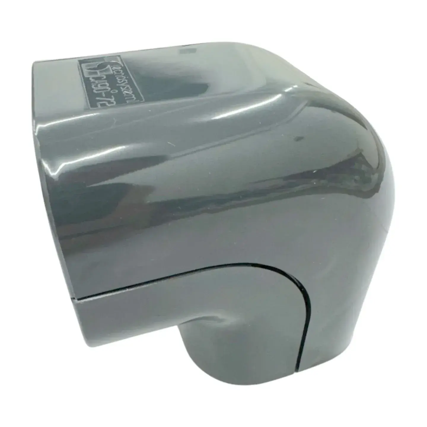 Grey Trunking 70x64mm Internal External 90 Elbow - Image 2