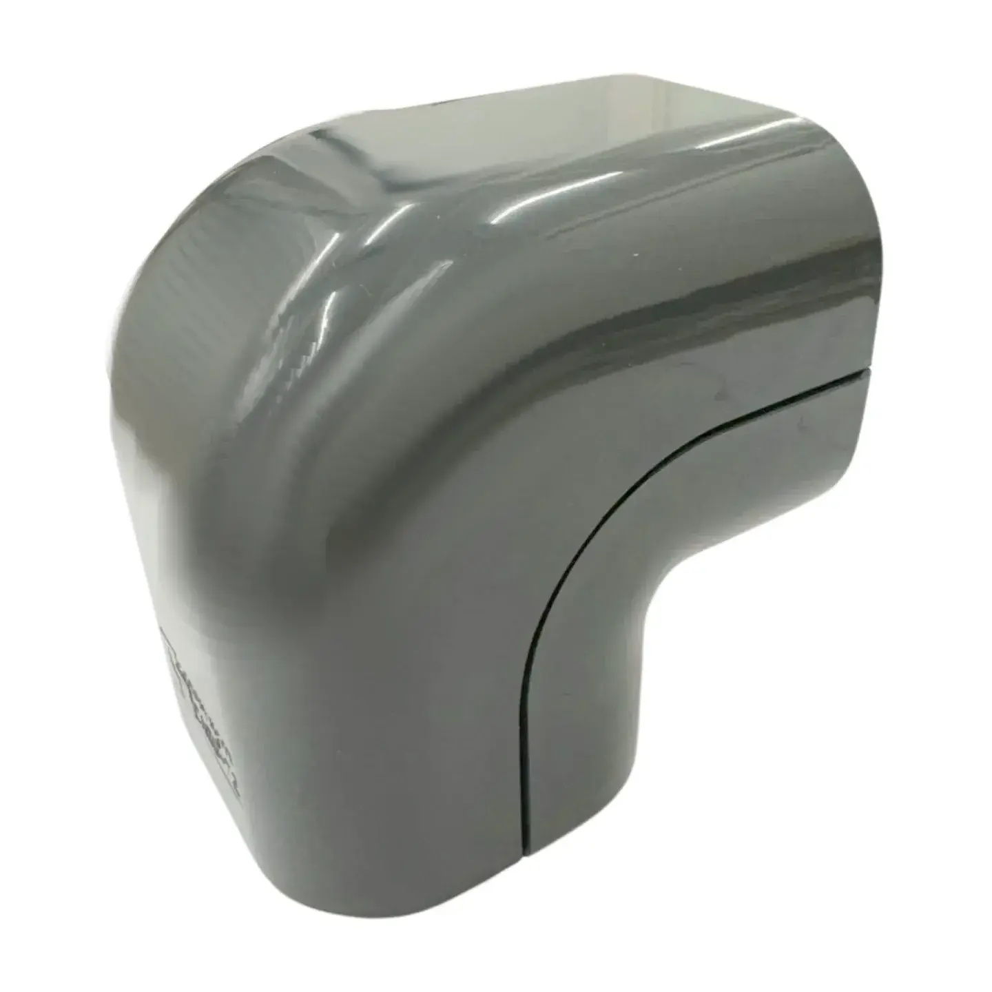 Grey Trunking 70x64mm Internal External 90 Elbow - Image 3