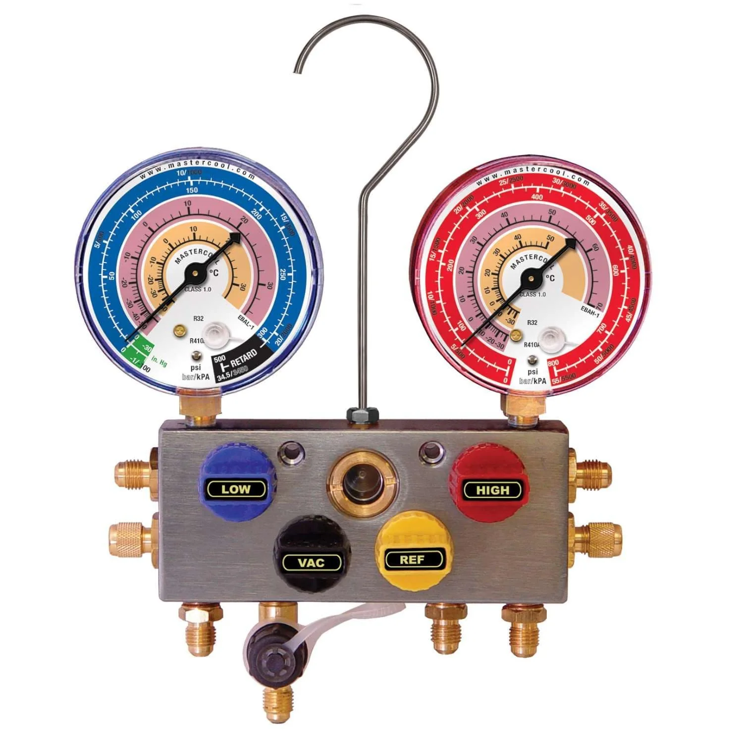 Mastercool 4 Way Air Conditioning Manifold Set R32 R410A - Image 2