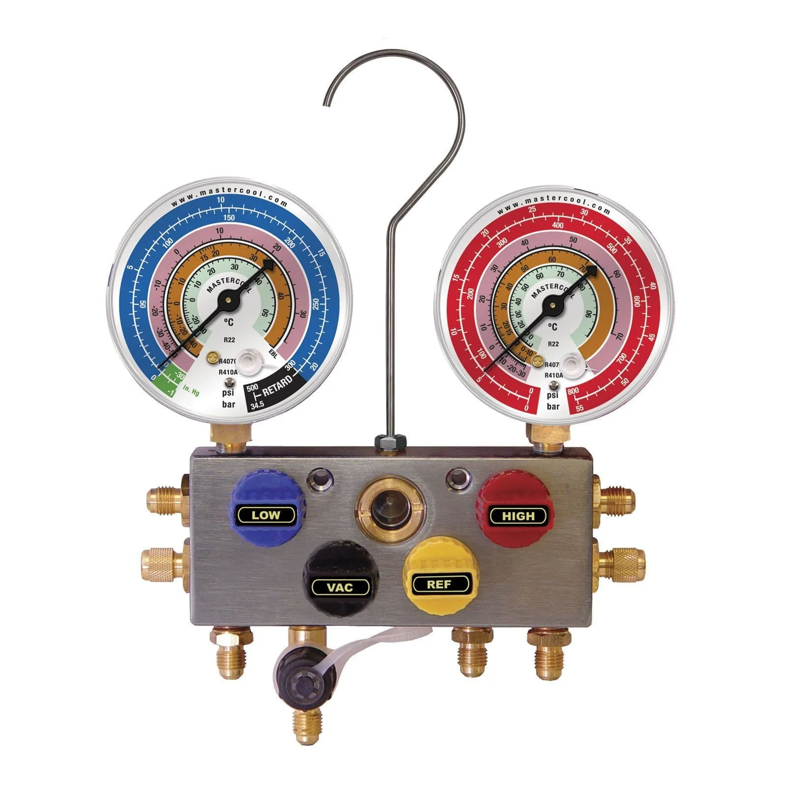 Mastercool 4 Way Manifold Set R410A R407C R22 - Image 2