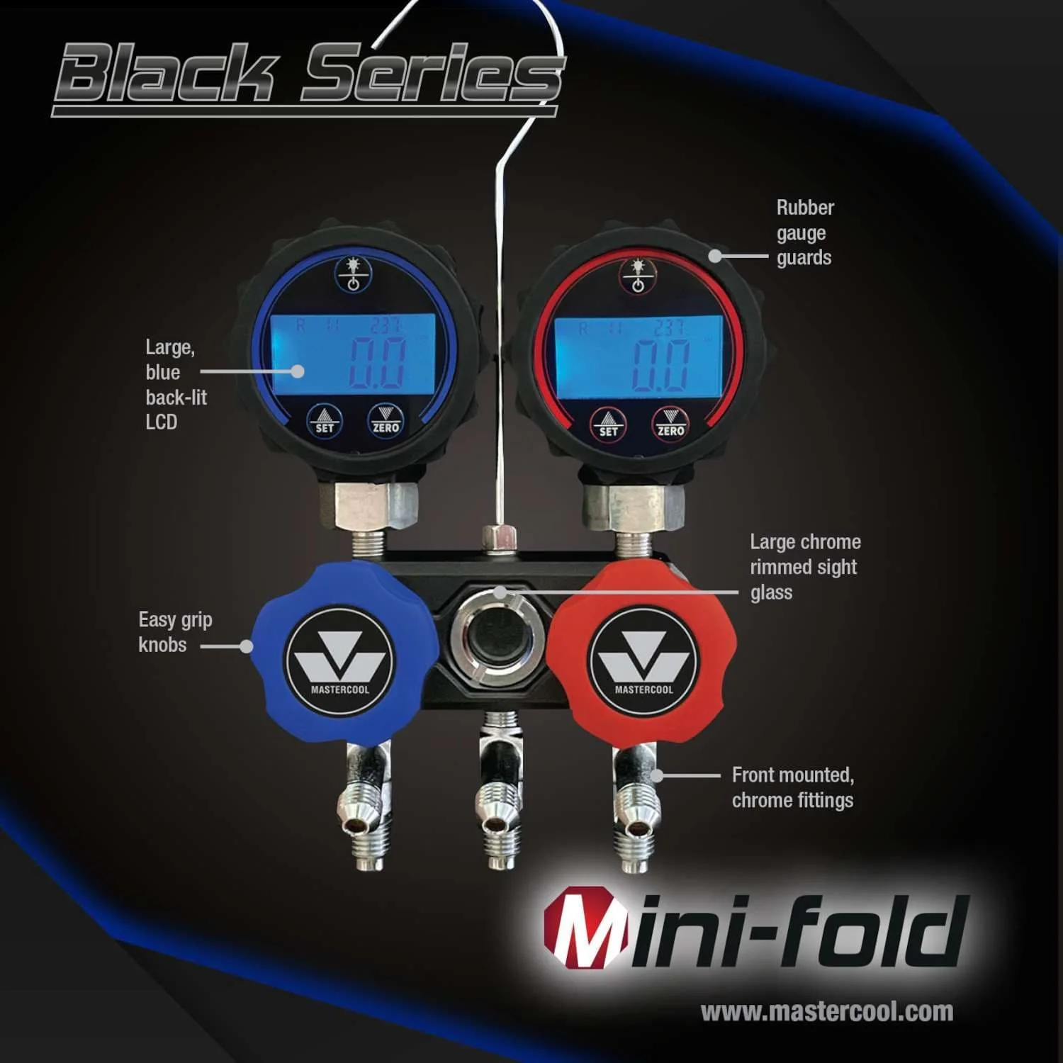 Mastercool Mini Fold Refrigeration Digital Manifold - Image 2