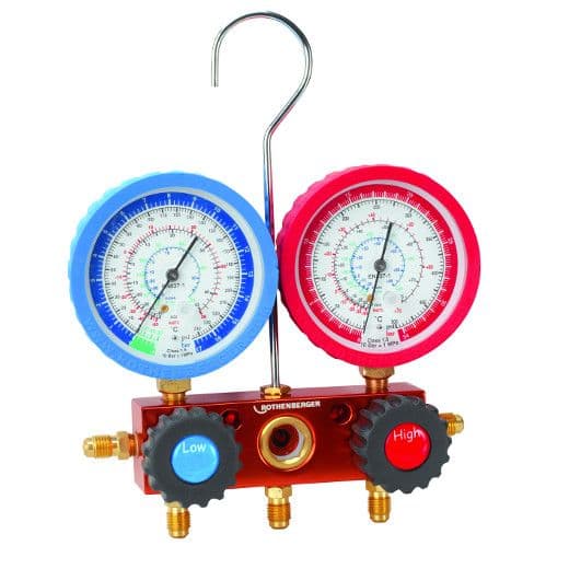 Rothenberger R407C Air Con Gauges 2 Way - With Hoses - Image 3