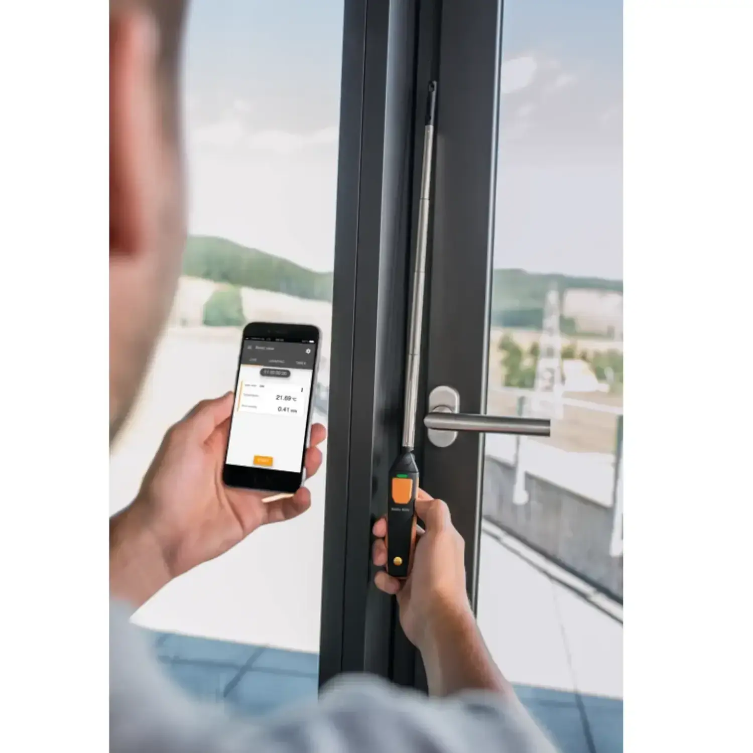 testo 405i Bluetooth Thermal Anemometer Smart Probe - Image 5