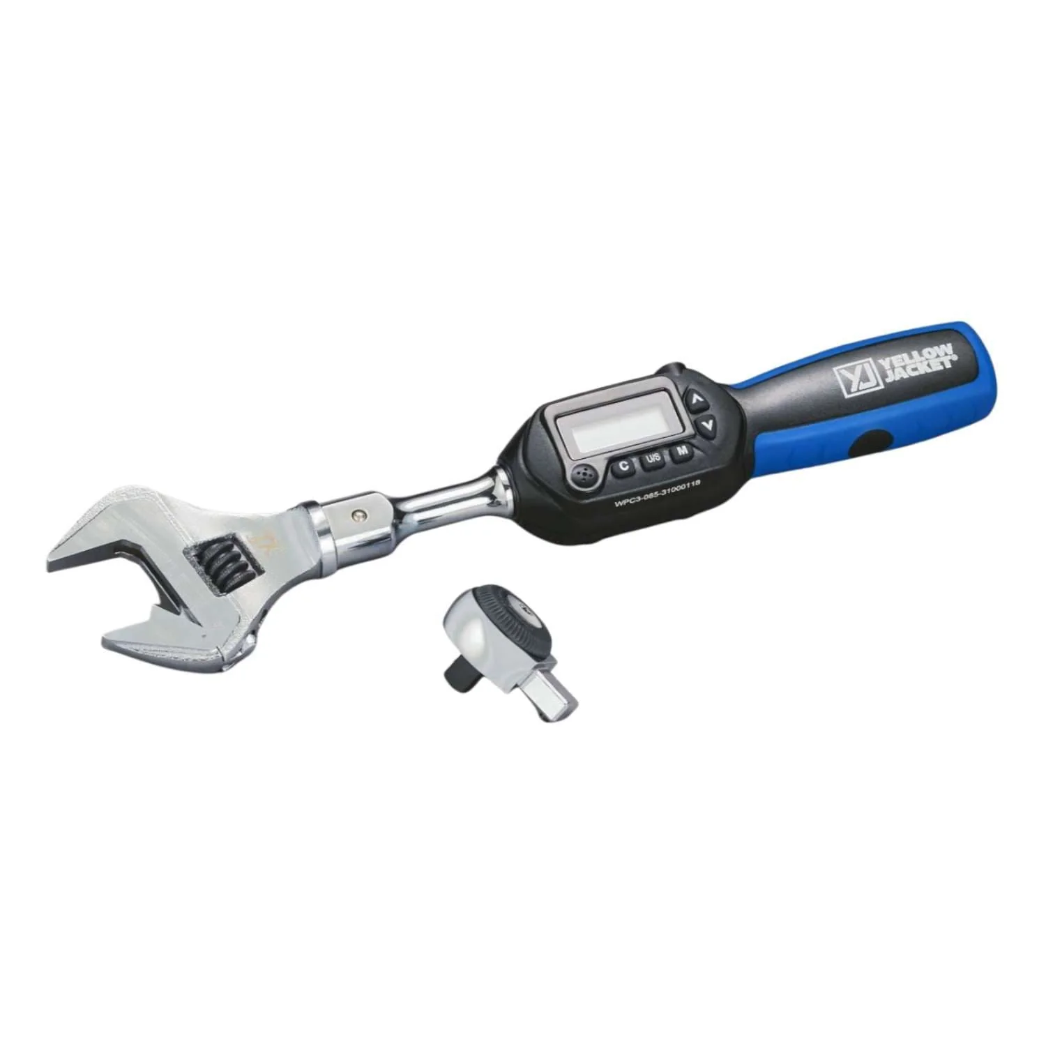 Yellow Jacket Adjustable Digital Torque Wrench and 3/8" Ratchet Head - Image 2